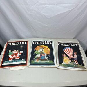 LOT OF 3 CHILD LIFE MAGAZINES RAND McNALLY July 1929, April 1930, December 1930